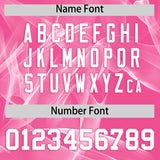 Custom Pink Fumes Graffiti Pattern Authentic Baseball Jersey