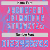 Custom Pink Fumes Graffiti Pattern Authentic Baseball Jersey