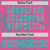 Custom Pink Fumes Graffiti Pattern Authentic Baseball Jersey