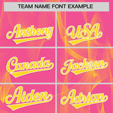 Custom Pink Fumes Graffiti Pattern Authentic Baseball Jersey