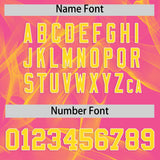 Custom Pink Fumes Graffiti Pattern Authentic Baseball Jersey