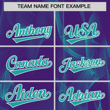 Custom Purple Fumes Graffiti Pattern Authentic Baseball Jersey