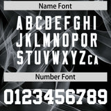 Custom Black Fumes Graffiti Pattern Authentic Baseball Jersey