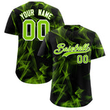 Custom Black Fumes Graffiti Pattern Authentic Baseball Jersey