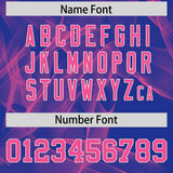 Custom Royal Fumes Graffiti Pattern Authentic Baseball Jersey