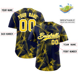 Custom Navy Fumes Graffiti Pattern Authentic Baseball Jersey