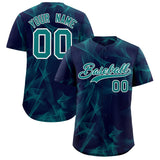 Custom Navy Fumes Graffiti Pattern Authentic Baseball Jersey