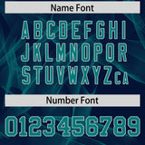 Custom Navy Fumes Graffiti Pattern Authentic Baseball Jersey