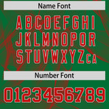 Custom Kelly Green Fumes Graffiti Pattern Authentic Baseball Jersey