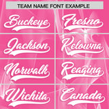 Custom Pink Fumes Graffiti Pattern Authentic Baseball Jersey