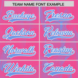 Custom Pink Fumes Graffiti Pattern Authentic Baseball Jersey