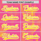 Custom Pink Fumes Graffiti Pattern Authentic Baseball Jersey