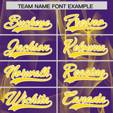 Custom Purple Fumes Graffiti Pattern Authentic Baseball Jersey