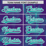 Custom Purple Fumes Graffiti Pattern Authentic Baseball Jersey