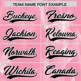 Custom Light Pink Fumes Graffiti Pattern Authentic Baseball Jersey