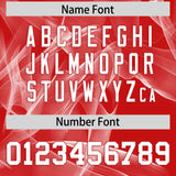 Custom Red Fumes Graffiti Pattern Authentic Baseball Jersey