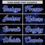 Custom Black Fumes Graffiti Pattern Authentic Baseball Jersey