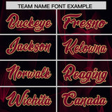 Custom Black Fumes Graffiti Pattern Authentic Baseball Jersey