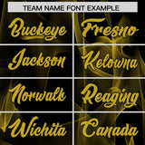 Custom Black Fumes Graffiti Pattern Authentic Baseball Jersey