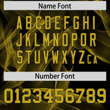 Custom Black Fumes Graffiti Pattern Authentic Baseball Jersey