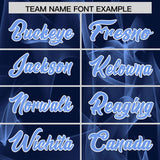 Custom Navy Fumes Graffiti Pattern Authentic Baseball Jersey