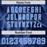 Custom Navy Fumes Graffiti Pattern Authentic Baseball Jersey