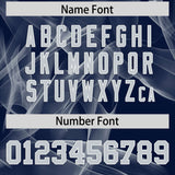 Custom Navy Fumes Graffiti Pattern Authentic Baseball Jersey