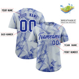 Custom Silver Fumes Graffiti Pattern Authentic Baseball Jersey