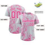 Custom Silver Fumes Graffiti Pattern Authentic Baseball Jersey