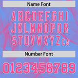 Custom Light Blue Fumes Graffiti Pattern Authentic Baseball Jersey