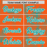 Custom Orange Fumes Graffiti Pattern Authentic Baseball Jersey
