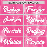 Custom Pink Fumes Graffiti Pattern Authentic Baseball Jersey