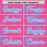 Custom Pink Fumes Graffiti Pattern Authentic Baseball Jersey