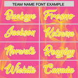 Custom Pink Fumes Graffiti Pattern Authentic Baseball Jersey