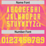 Custom Pink Fumes Graffiti Pattern Authentic Baseball Jersey