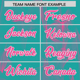 Custom Aqua Fumes Graffiti Pattern Authentic Baseball Jersey