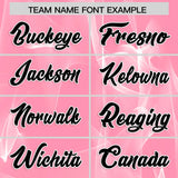 Custom Light Pink Fumes Graffiti Pattern Authentic Baseball Jersey