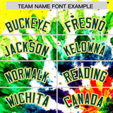 Custom Black Tie-Dye Graffiti Pattern Authentic Baseball Jersey