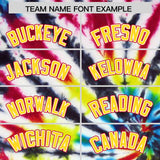 Custom Black Tie-Dye Graffiti Pattern Authentic Baseball Jersey