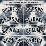 Custom Multi Color Tie-Dye Graffiti Pattern Authentic Baseball Jersey