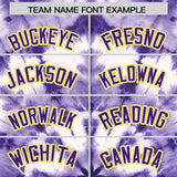 Custom Multi Color Tie-Dye Graffiti Pattern Authentic Baseball Jersey