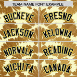 Custom Cream Tie-Dye Graffiti Pattern Authentic Baseball Jersey
