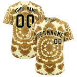 Custom Multi Color Tie-Dye Graffiti Pattern Authentic Baseball Jersey