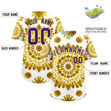 Custom Multi Color Tie-Dye Graffiti Pattern Authentic Baseball Jersey