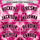 Custom Multi Color Tie-Dye Graffiti Pattern Authentic Baseball Jersey