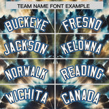 Custom Multi Color Tie-Dye Graffiti Pattern Authentic Baseball Jersey