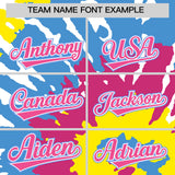 Custom Black Tie-Dye Graffiti Pattern Authentic Baseball Jersey