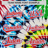 Custom Black Tie-Dye Graffiti Pattern Authentic Baseball Jersey
