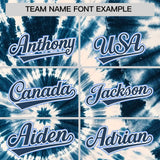 Custom Multi Color Tie-Dye Graffiti Pattern Authentic Baseball Jersey