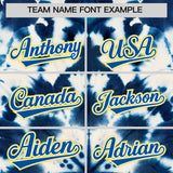 Custom Multi Color Tie-Dye Graffiti Pattern Authentic Baseball Jersey